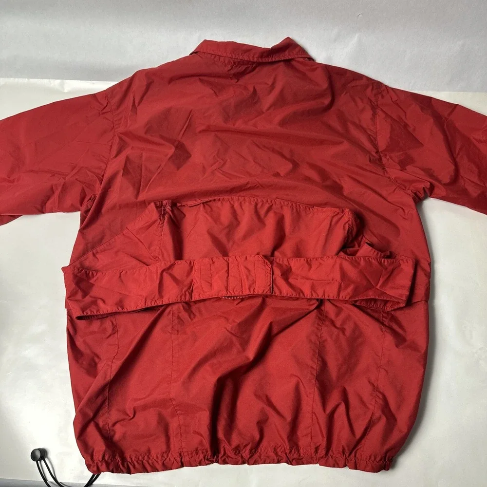 VTG Nike Anorak Windbreaker Jacket Men's L Retro Center Swoosh Cd Player Pocket